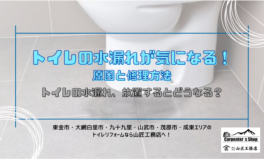 トイレの水漏れが気になる！原因と修理方法 画像